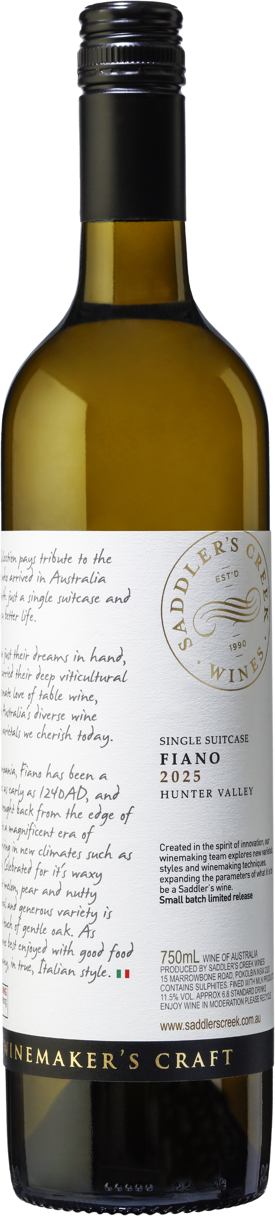 Saddler's Creek Single Suitcase Fiano 2025